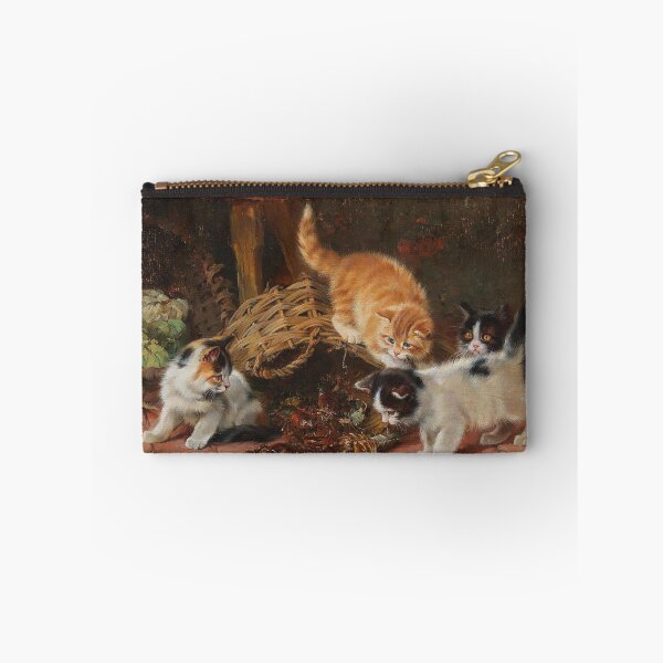 Item preview, Four Kittens and Crayfish | Julius Adam | 1890 Animal Cat Art designed and sold by CJET.
