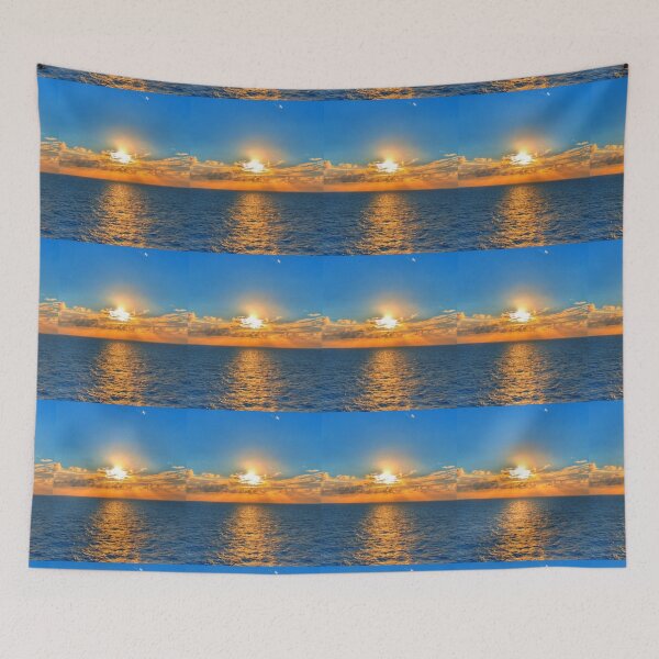 Item preview, BEAUTIFUL SUNSET OVER THE SEA designed and sold by MJ96-PRO.
