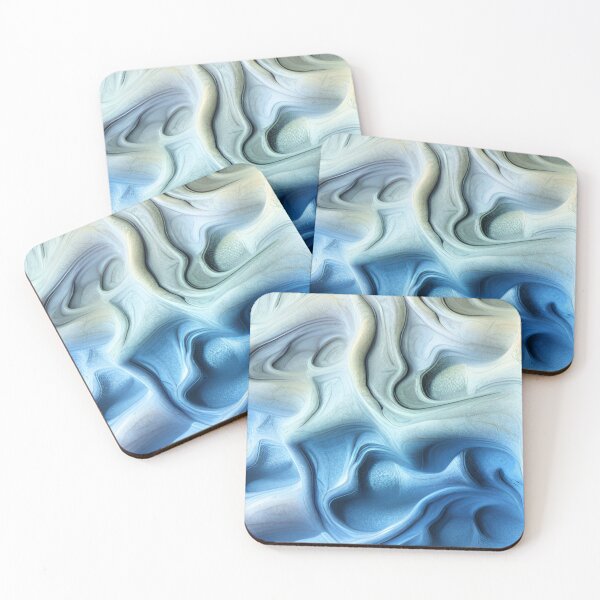 Item preview, Blueish liquid shapes designed and sold by Gaspar Avila.