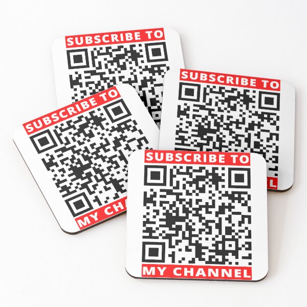 Item preview, SUBSCRIBE TO MY CHANNEL Prank Rick roll YouTube video never gonna give you up QR code designed and sold by rednumberone.
