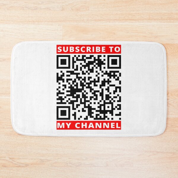 Item preview, SUBSCRIBE TO MY CHANNEL Prank Rick roll YouTube video never gonna give you up QR code designed and sold by rednumberone.