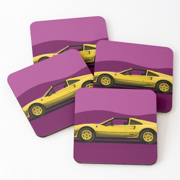 Item preview, Yellow Ferrari 308 designed and sold by jdarbyart.