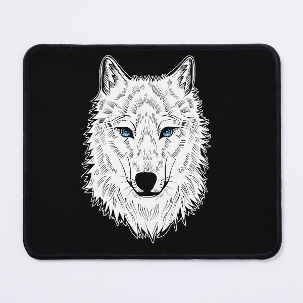 Item preview, Wolf motif white designed and sold by Fran Fryberg.