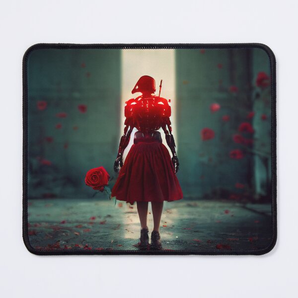 Item preview, Female robot with a rose designed and sold by Maniock.