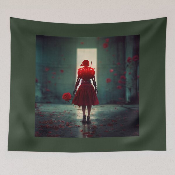 Item preview, Female robot with a rose designed and sold by Maniock.