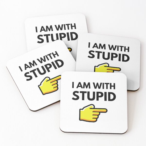 Item preview, I Am With Stupid designed and sold by The Love Quill.