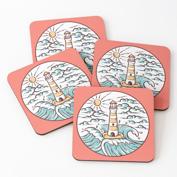 Item preview, Oceans Kiss - Lighthouse Drawing designed and sold by DebbisPalette.