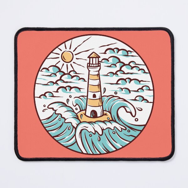Item preview, Oceans Kiss - Lighthouse Drawing designed and sold by DebbisPalette.