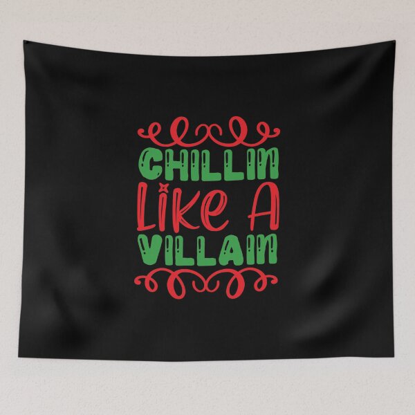 Item preview,  Chillin Like A Villain - Green and Red Design designed and sold by ImagesDesigns.