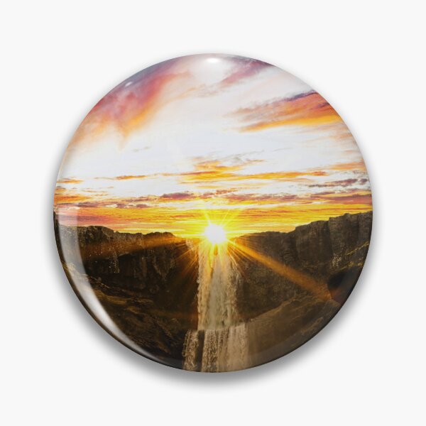 Item preview, BEAUTIFUL SUNSET OVER THE WATERFALL designed and sold by MJ96-PRO.