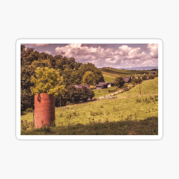 Vista previa del artículo con la obra «Vista del silo abandonado», diseñado y vendido por Jim Love.
