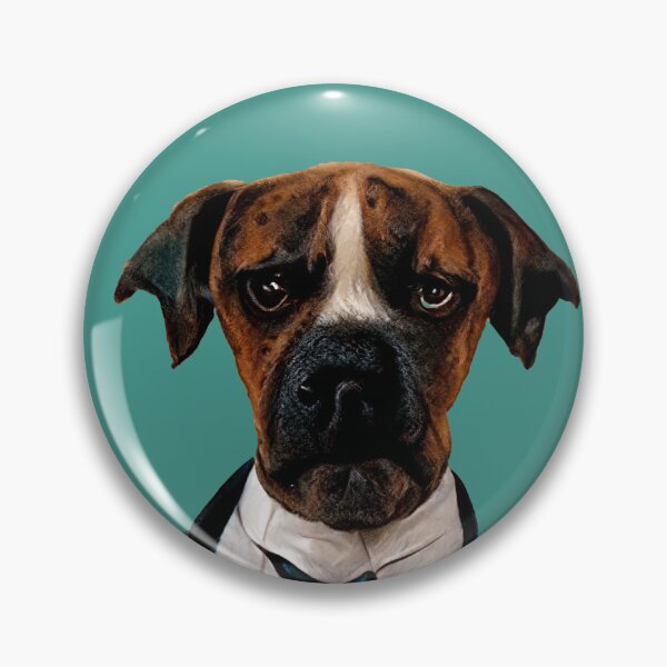 Item preview, Boxer Dog wearing a suit designed and sold by ThePurpleMelon.