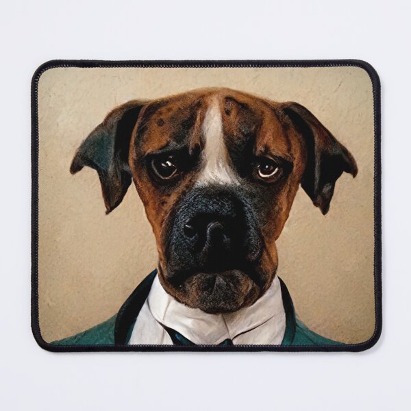 Item preview, Boxer Dog wearing a suit designed and sold by ThePurpleMelon.