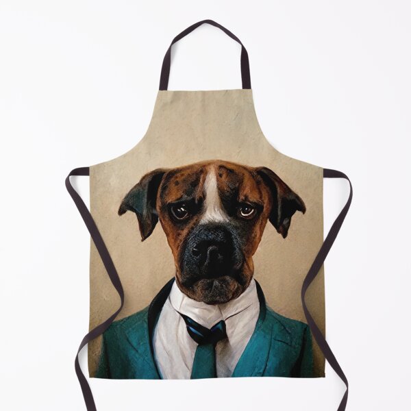 Item preview, Boxer Dog wearing a suit designed and sold by ThePurpleMelon.