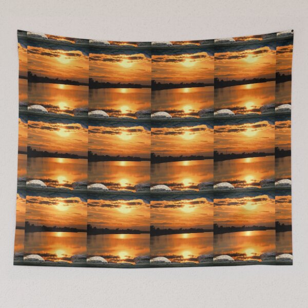 Item preview, BEAUTIFUL SUNSET OVER THE LAKE designed and sold by MJ96-PRO.
