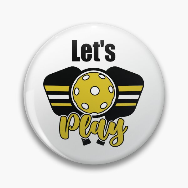 Item preview, Let's Play Pickleball - Yellow and Black Design designed and sold by Coop & Company Designs.