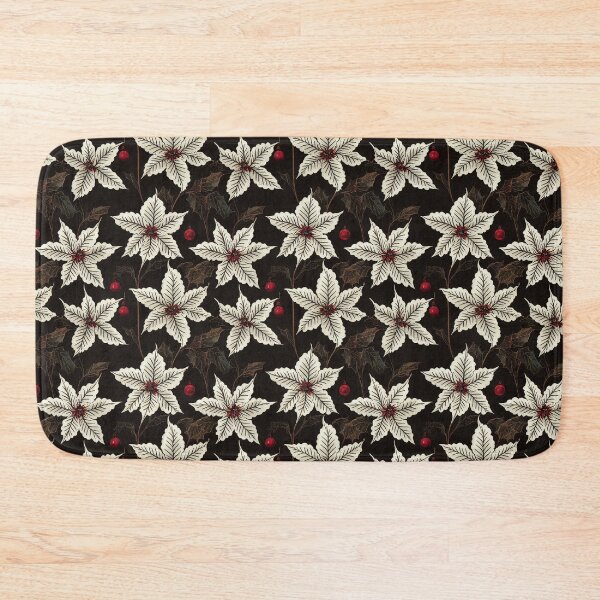 Item preview, Vintage Florals Christmas Poinsettia Watercolor  designed and sold by VintageFlorals.
