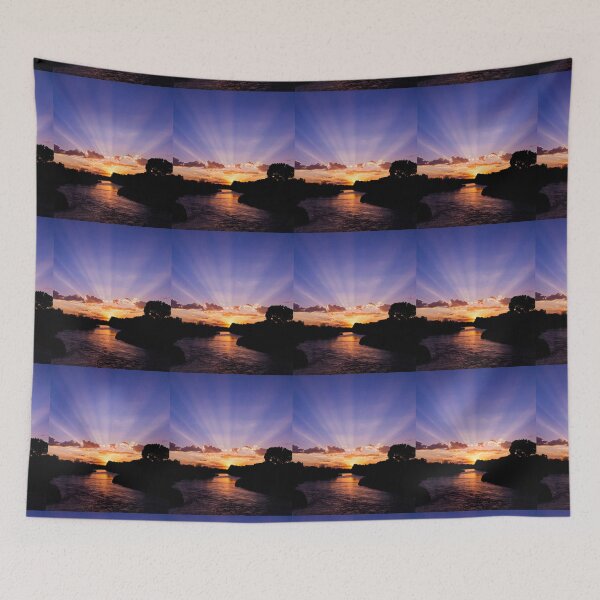 Item preview, BEAUTIFUL SUNSET OVER THE RIVER designed and sold by MJ96-PRO.