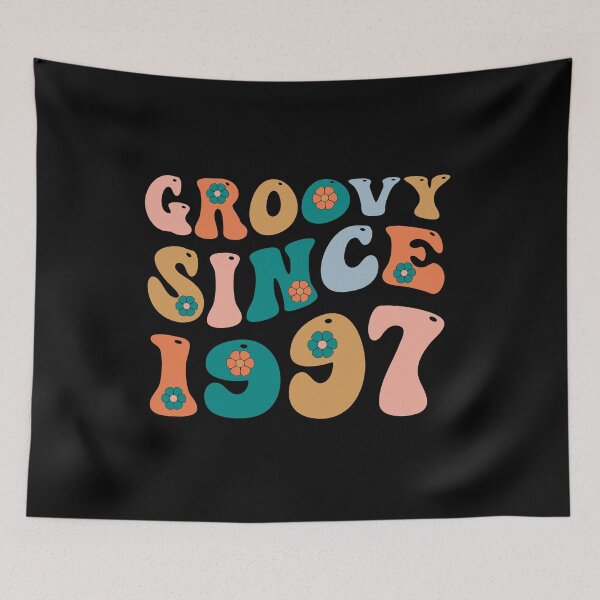 Item preview, Groovy Since 1997 | 25th Birthday | Retro Groovy Birthday designed and sold by AMINE  ★★★★★.