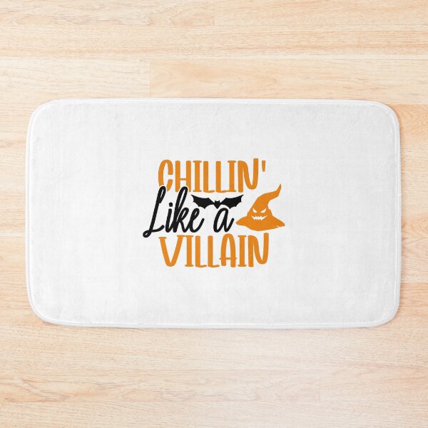 Item preview,   Chillin Like A Villain - With Bat And Halloween Witches Hat designed and sold by ImagesDesigns.