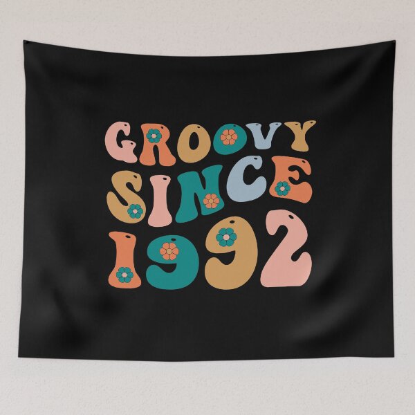 Item preview, Groovy Since 1992 | 30th Birthday | Retro Groovy Birthday designed and sold by AMINE  ★★★★★.