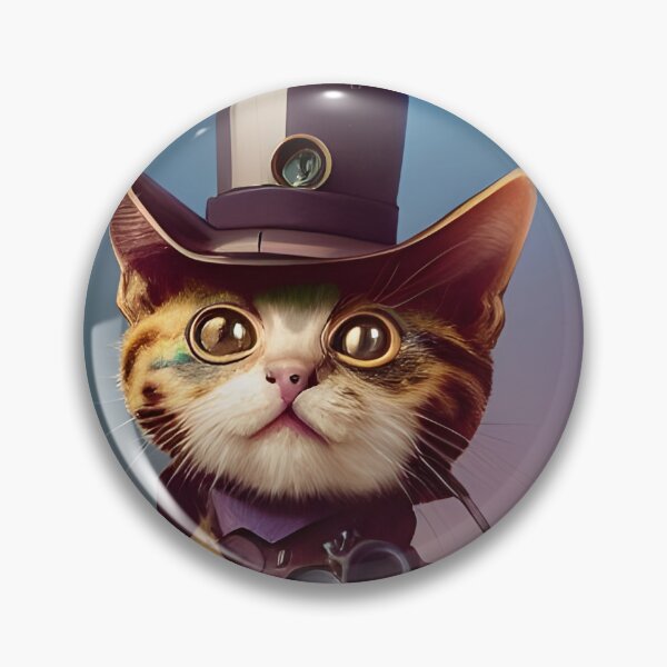 Item preview, Cute Steampunk Cat in Top Hat designed and sold by Eliteijr.