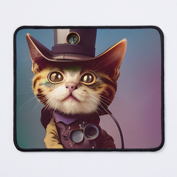 Item preview, Cute Steampunk Cat in Top Hat designed and sold by Eliteijr.