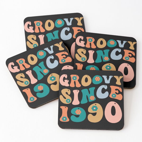 Item preview, Groovy Since 1990 | 30th Birthday | Retro Groovy Birthday designed and sold by AMINE  ★★★★★.
