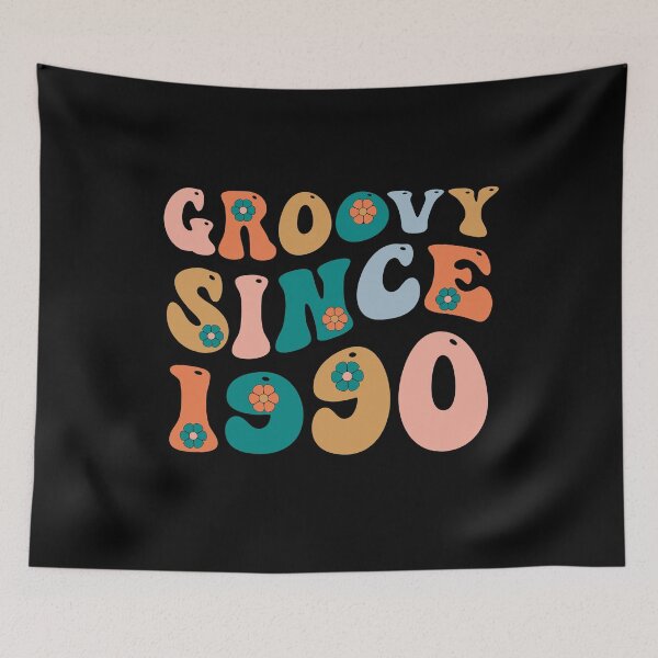 Item preview, Groovy Since 1990 | 30th Birthday | Retro Groovy Birthday designed and sold by AMINE  ★★★★★.