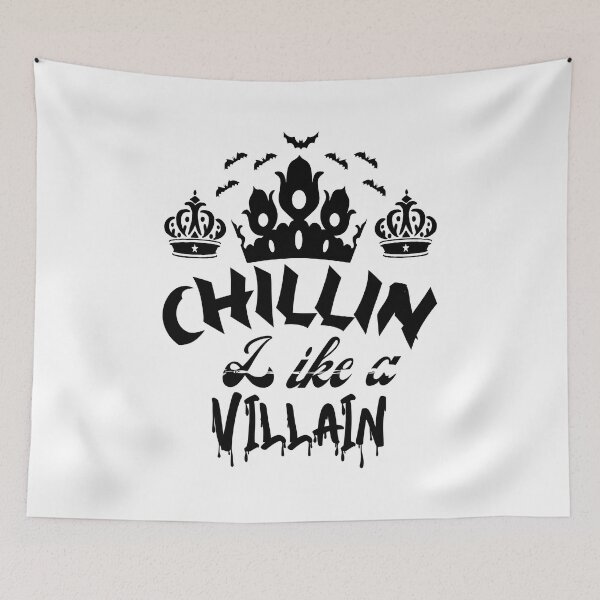 Item preview,  Chillin Like A Villain - With Bat And Crowns designed and sold by ImagesDesigns.