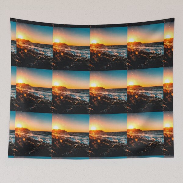 Item preview, BEAUTIFUL SUNSET OVER THE ROCKS designed and sold by MJ96-PRO.