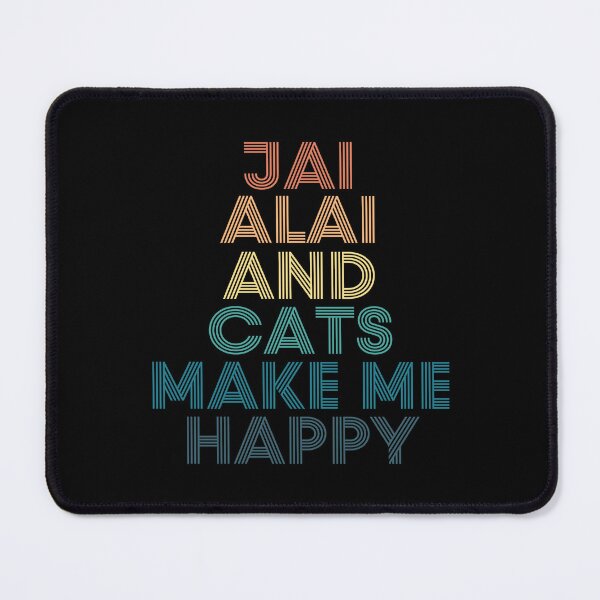 Item preview, Jai alai And Cats Make Me Happy designed and sold by kindxinn.