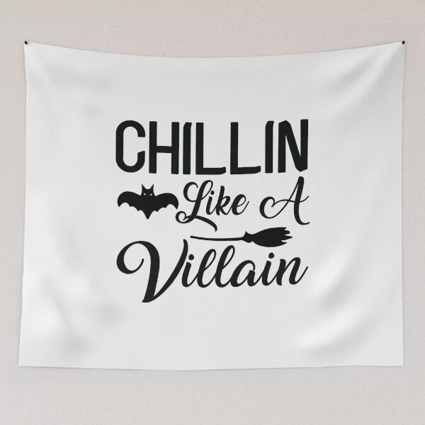 Item preview,   Chillin Like A Villain - With Bat And Broomstick  designed and sold by ImagesDesigns.