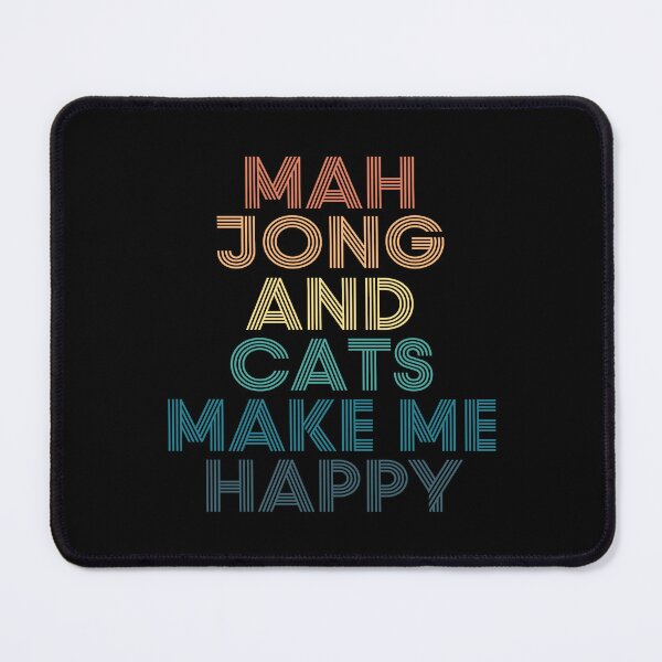 Item preview, Mah Jong And Cats Make Me Happy designed and sold by kindxinn.