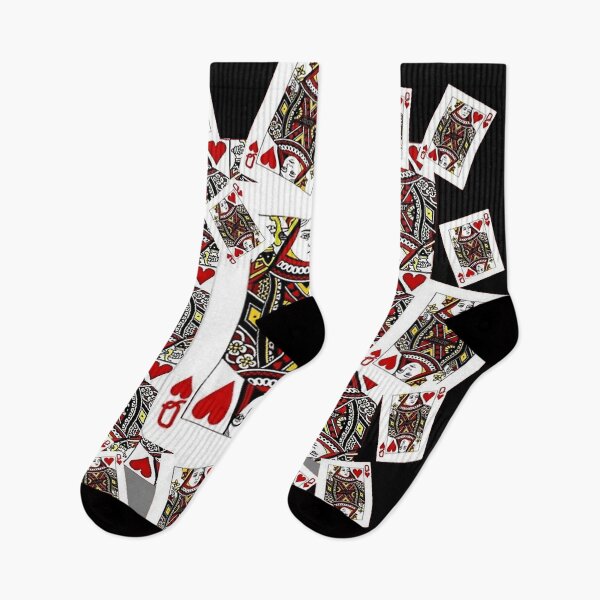 Item preview, CASINO RED QUEEN OF HEARTS BLACK ART PATTERNS designed and sold by sharlesart.