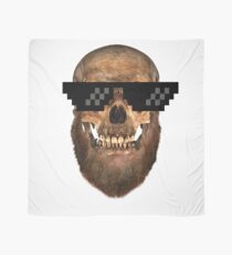 Geek Bearded Skull mens-tees Scarf