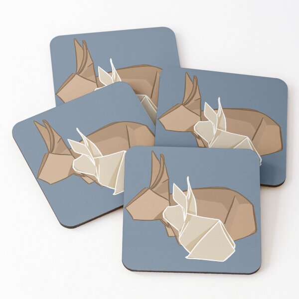 Item preview, Mom and Baby Rabbit Right _ Brown origami _ Bunniesmee  designed and sold by bunniesmee.