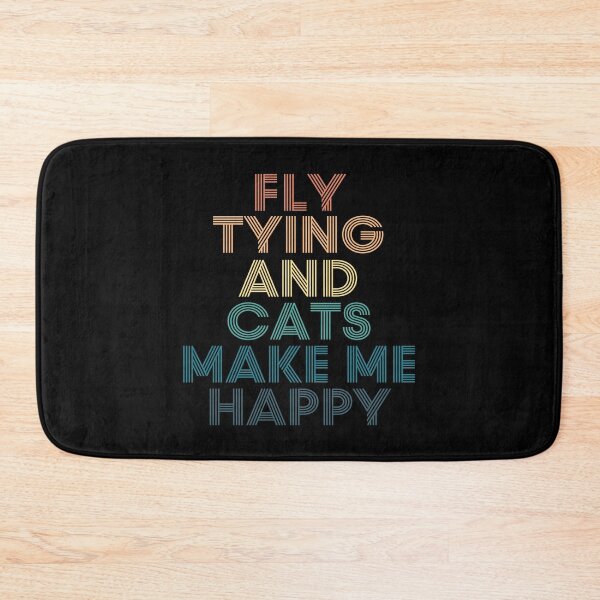 Item preview, Fly Tying And Cats Make Me Happy designed and sold by kindxinn.