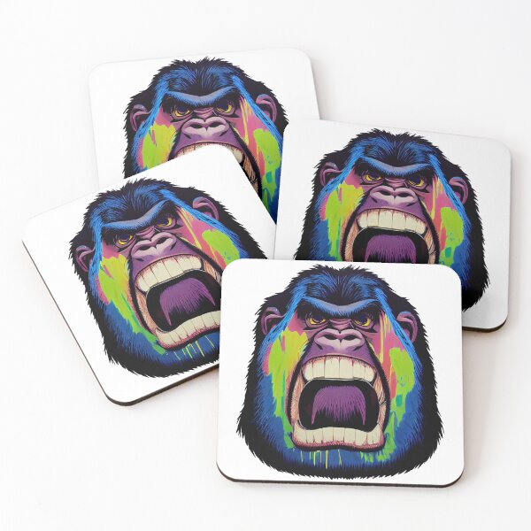 Item preview, Angry Vibrant Gorilla designed and sold by PoormanToast.