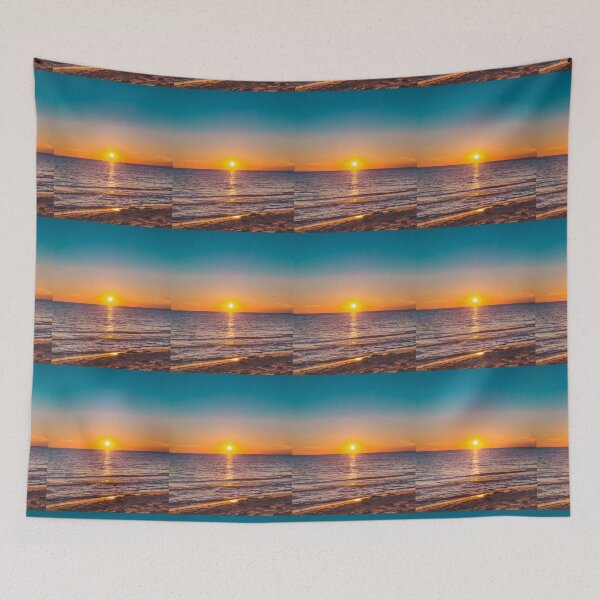 Item preview, BEAUTIFUL SUNSET AWAY OVER THE SEA designed and sold by MJ96-PRO.