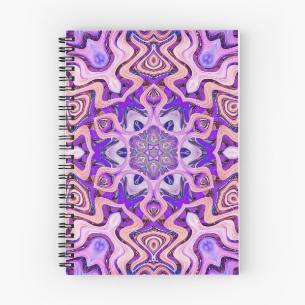 Item preview, Boho Vibes Abstract Mandala Maximalism Hippie Style Eclectic Mix of Purple Blue Pink Lilac 10 of 16 designed and sold by Beachy.