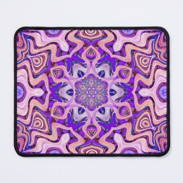 Item preview, Boho Vibes Abstract Mandala Maximalism Hippie Style Eclectic Mix of Purple Blue Pink Lilac 10 of 16 designed and sold by Beachy.