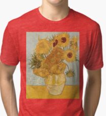 Vincent van Gogh's Sunflowers Tri-blend T-Shirt