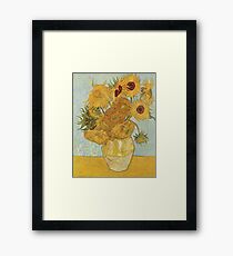 Lámina enmarcada Girasoles de Vincent van Gogh