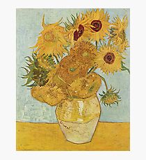 Lámina fotográfica Girasoles de Vincent van Gogh
