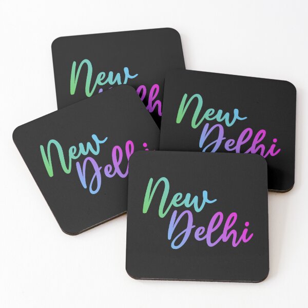Item preview, New Delhi - capital of India - rainbow name of city designed and sold by ALLURE-minimal.