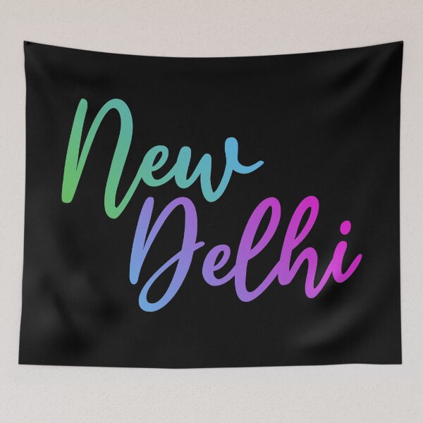 Item preview, New Delhi - capital of India - rainbow name of city designed and sold by ALLURE-minimal.