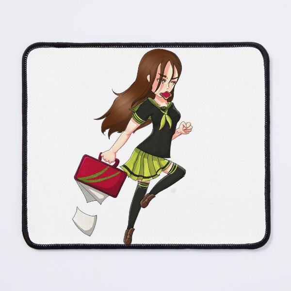 Item preview, Anime girl running with toast  designed and sold by RyuuSisters.