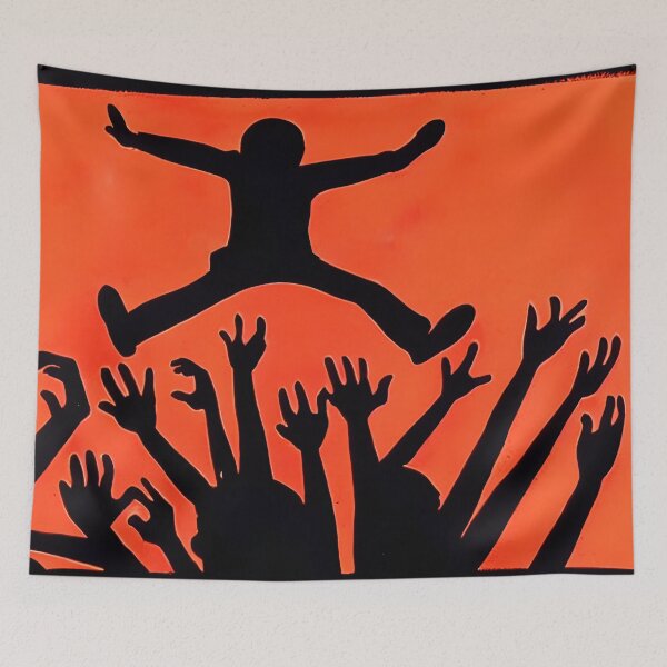 Item preview, Stage Diving, digital linocut designed and sold by skillunused.
