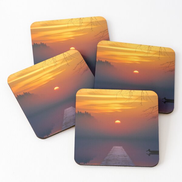 Item preview, SUNSET OVER THE LAKE designed and sold by MJ96-PRO.
